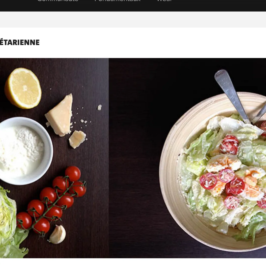 SALADE CESAR VEGETARIENNE